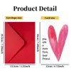 Tarjeta de San Valentín Nueva Transfronteriza con Juego de Sobres para Parejas y Amantes Tarjeta Plegable con Mensaje de Bendición Escrito a Mano