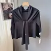 Chal Fino de Punto con Forma de T para Mujer, Chal para Hombros Superpuesto Estilo Coreano, Elegante Bufanda para Hombros para Habitaciones con Aire Acondicionado en Verano