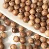 Nuevas Cuentas Redondas de Madera Natural Retro Estilo Chino con Diseño de Agujero Pasante, Cuentas de Madera Estilo Antiguo para Pulseras, Colgantes, Accesorios de Joyería Hechos a Mano para Bricolaje