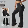 Conjunto de Roupas de Yoga para Esportes Feminino Emagrecedor com Veludo Plus Colete Esportivo Alta Elasticidade Levanta Bumbum Calça Justa Mostra Bumbum Magro Levanta Bumbum Calça Justa