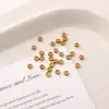 Contas Espaçadoras de Metal de Aço Inoxidável de 3-10mm para Pulseira de Miçangas DIY Feita à Mão Chaveiro Material de Joias Acessórios