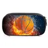 Estojo de Lápis Futebol Basquete Rugby Esportes Meninos Meninas Crianças Estampado Camada Única Caixa de Lápis Poliéster Bolsa de Papelaria Dropshipping