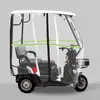 Cochera para triciclo eléctrico toldo grueso para coche triciclo miniautobús de ocio toldo transparente toldo completamente cerrado para ancianos