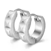 Novedad Transfronteriza Europea y Americana, Brazaletes para Oreja Simples de Acero Inoxidable de 4 mm con Patrones Irregulares Rayados, Pendientes Versátiles y Únicos al por Mayor