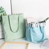 Bolsa de Lona Doble Cara para Mujer Estilo Ins Artística Gran Capacidad Portátil para Estudiantes Estilo Coreano Estilo Japonés Bolso Grande Simple Fabricantes