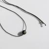 Collar largo de suéter extraíble de cuentas de piedra natural simple para mujer, nueva cadena de clavícula, accesorios de moda para hombre, colgante que combina con todo