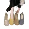 Nuevos Zapatos Casuales de Frijol para Mujer Primavera 2025, Frosted, Suela Suave, Parte Superior Suave, Slip-on, Combinan con Todo, Planos, Antideslizantes, Zapatos para Mamás