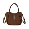 Bolsa de Mão Estilo Coreano Luxo Leve Nicho Retrô Estilo Balde Feminina Nova Coleção Primavera 2026 Moda Versátil Ombro Transversal