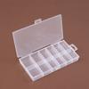 Caja de Plástico Transparente de 12 Compartimentos para Empaquetar Medicina para Uñas Artísticas Caja de Abalorios Lista para Usar Caja DIY Caja de Empaque para Accesorios de Ferretería para Uñas