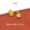 Accesorios de color dorado arena que conservan el color, joyería DIY, oro antiguo, cuentas espaciadoras de circón microincrustado, colgantes de diamantes de colores, pulseras, cordones para la mano con cuentas