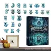 2026 Transfronterizo Halloween y Navidad Nuevas Llegadas Calendario de Cuenta Regresiva de Adviento Caja Sorpresa Colgante Plano de Acrílico Regalo