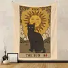 Tapiz Transfronterizo Hogar Bohemio Tapiz Decoración de Habitación Tela Colgante Tela de Fondo Tapiz Colgante Tarot Tapiz de Gato