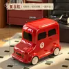 Papelera estilo autobús para uso doméstico, nuevo modelo 2026, adecuada para sala de estar, dormitorio, habitación infantil, con tapa, móvil, alto valor estético, papelera grande
