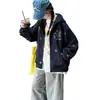 Chaqueta de comercio exterior para niñas para primavera y otoño, chaqueta cárdigan elegante para niños mayores, chaqueta de béisbol holgada con capucha para niñas pequeñas