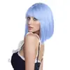 Peruca bob de cabeça mais vendida no AliExpress para meninas europeias e americanas, franja arrumada, cabelo liso curto, cabeça bobo, fábrica em estoque, cabelo de geração