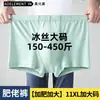 Roupa Íntima Masculina de Seda de Gelo Tamanho Grande Boxer Briefs para Homens Grandes Shorts Finos de Verão
