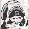 Lindo juego de pegatinas de emoji de agente triángulo versión Q de dibujos animados, pegatinas decorativas divertidas para periféricos de juegos