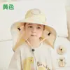 Chapéu Infantil Desenho Animado Fofo Chapéu de Sol para Meninos e Meninas Viagem ao Ar Livre Chapéu de Proteção Solar Aba Larga Proteção Respirável Chapéu de Pescador