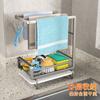 Estante de almacenamiento de cocina de fábrica, sin perforaciones, para colgar en la pared, para secar esponjas, trapos de cocina, fregadero, artefacto