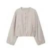 Moda femenina europea y americana transfronteriza AliExpress más vendido chaqueta bomber suave