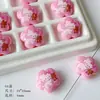 Coleção Rosa Barbie 2.0 Acrílico Laço Gato Chá com Leite Flor Artesanal DIY Corrente para Celular Material Acessórios