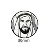Modelo Quente Transfronteiriço Oriente Médio Emirados Árabes Unidos Retrato do Rei Senhor Esmalte Pintado Emblema Adesivo para Celular Pronto para Entrega