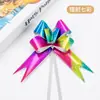 Nuevo Lazo de Película Arcoíris Flores Tiradas a Mano Flores Láser Coloridas Flores Tiradas a Mano Transfronterizas Empaque de Regalo con Flores en Relieve
