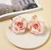 Cabezas de flores de rosa, flores artificiales para decoración de bodas, adornos de flores de rosa, decoraciones de pared de flores artificiales, flores de seda decorativas al por mayor
