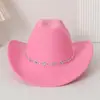 Estación Independiente de Amazon Transfronteriza Europea y Americana Sombrero Vaquero Occidental de Lentejuelas Romboidales Sombrero Pequeño Casual para Hombres y Mujeres Sombrero de Jazz