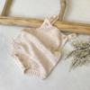 Categoría de Suéteres de Otoño e Invierno para Bebé A Color Avena Tirante de Punto Suéter para Niños y Niñas Bolsa Ropa Gruesa Traje de Gateo