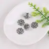 Soporte de Flores Hueco Antiguo Plata Bronce Flor de Florero Tapa de Flor Estilo Antiguo DIY Pasador Material para Accesorios de Cabello Venta al por Mayor