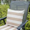 Cojín de Protección Solar para Exteriores, Cojín para Silla de Ratán de Sofá, Almohada de Respaldo Rayada, Cojín Lumbar, Cojín de Asiento, Funda de Almohada