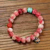 Pulsera de hueso de medio sangre natural, semillas de pasión para tallado de hueso, hueso de dedo, cuentas para jugar con hueso de mano, accesorios de joyería DIY, venta al por mayor