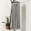 Pantalones de Pierna Ancha con Colgante de Modal de Verano Pantalones Largos de Seda Helada para Mujer Cintura Alta Seda de Cobre Amoníaco Sueltos Finos Casuales