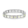 Corazón estampado con diamantes, personalizado, hecho a mano, único, italiano, DIY, accesorios para pulseras de acero inoxidable y joyería - abastecimiento