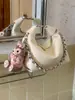 Bolso de mano de alta gama con estampado de lichi, moderno, casual y versátil para llevar al hombro o cruzado, elegante, fresco, dulce y adecuado para ir al trabajo