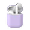 Adequado para Capas de Fone de Ouvido Airpods2, Apple 1ª/2ª Geração Sem Fivela Peça Única Cor Sólida Capa Protetora de Silicone para Fone de Ouvido Bluetooth