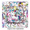 51 Cartoon Rainbow Horse Graffiti Cross-border Laptop Bagagem Carro Motocicleta Adesivos Decorativos À Prova D' Água