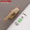 Aleación de aluminio cerradura de media luna bidireccional gancho de ventana universal cerradura gancho de bloqueo de acero inoxidable seguridad antirrobo accesorios para ventana de corredera y abatible
