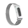 Correa de metal en stock para Fitbit Air, hebilla magnética milanesa, caja de metal de tres eslabones sólidos, modelo privado