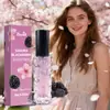 Ruoall Exportación Transfronteriza se Especializa en Botellas de Perfume Transparentes de 10 ml Empacadas en Inglés con Aroma a Flor de Cerezo y Zarzamora en Spray