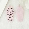 Venta caliente transfronteriza de doble cara de acrílico para Halloween, pendientes, collares y llaveros con forma de murciélago de amor