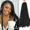 Peluca de trenza de fibra química africana europea y americana trenza sucia de resorte 18 pulgadas Trenza Passion Twist cabello de ganchillo agua