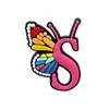 Accesorios para Zapatos Rosas con Letras y Números de Venta Caliente Transfronterizos, Bolsos Bogg, Hebillas Decorativas Desmontables para Zapatos DIY