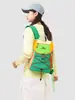 Nova mochila transfronteiriça estilo floresta, com cores frescas e doces em blocos, para estudantes do sexo feminino, leve e versátil, mochila para esportes ao ar livre