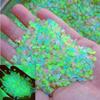 Arena Luminosa de 5-8 mm para Jardinería, Micro-Paisajismo de Acuario, Grava Fluorescente, Partículas para Jarrones, Grava de Fondo para Peceras, Piedras Luminosas