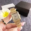 Reloj con Temperamento Versátil y Buena Apariencia para Mujeres en el Trabajo, Reloj Cuadrado de Moda para Mujeres, Reloj de Gypsophila, Reloj de Cuarzo Retro