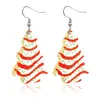 Pendientes Acrílicos Navideños de Moda Europea y Americana, Hermosos Pendientes Colgantes de Árbol de Navidad de Colores, Joyería para Mujeres