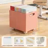 Caja de libros rodante, caja de almacenamiento de libros para aulas de estudiantes, caja de almacenamiento de libros debajo del escritorio, organizador de libros de gran capacidad