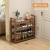 Zapatero de Múltiples Niveles para el Hogar Estilo Angosto para Almacenamiento de Zapatos en la Entrada Ahorrador de Espacio en el Pasillo Huella Pequeña Armario Pequeño Simple para Zapatos
